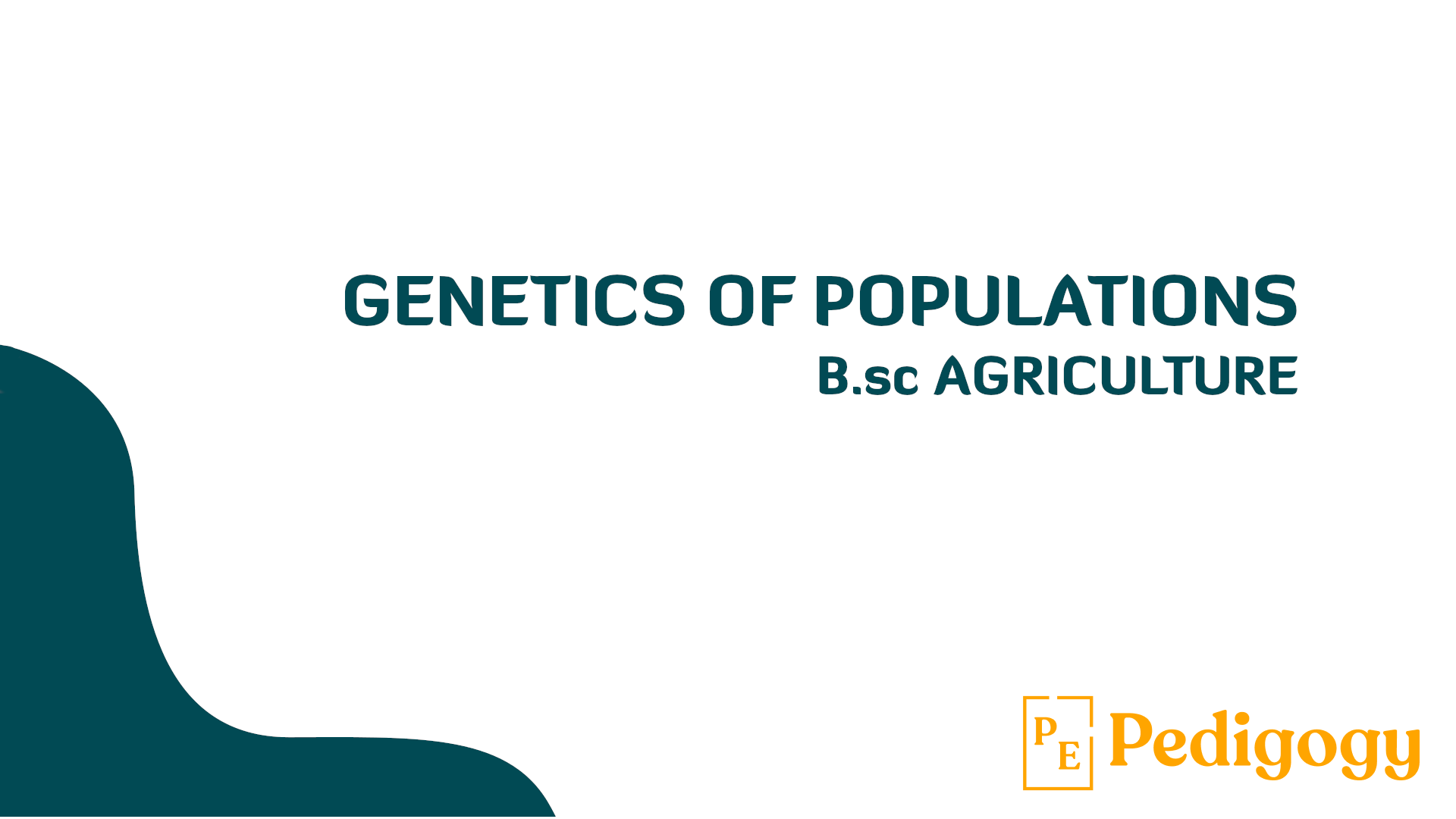 Learn Genetics of Population with Rahul
