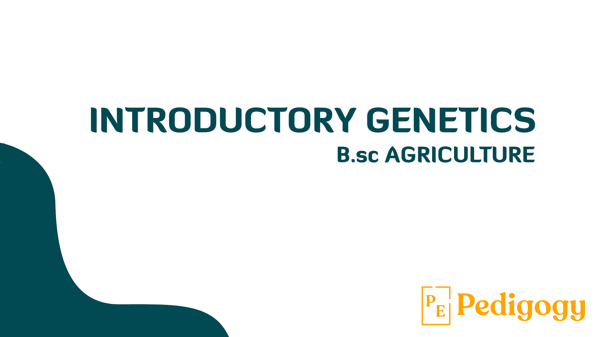 Learn Introductory Genetics with Rahul