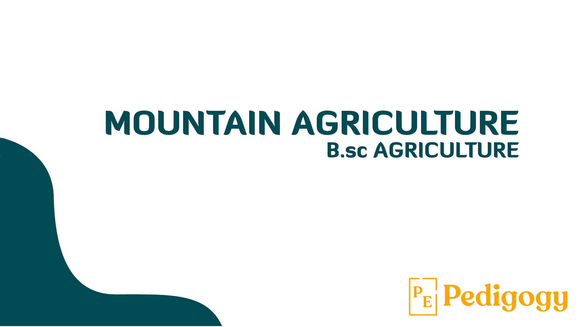Learn Mountain Agriculture with Rahul