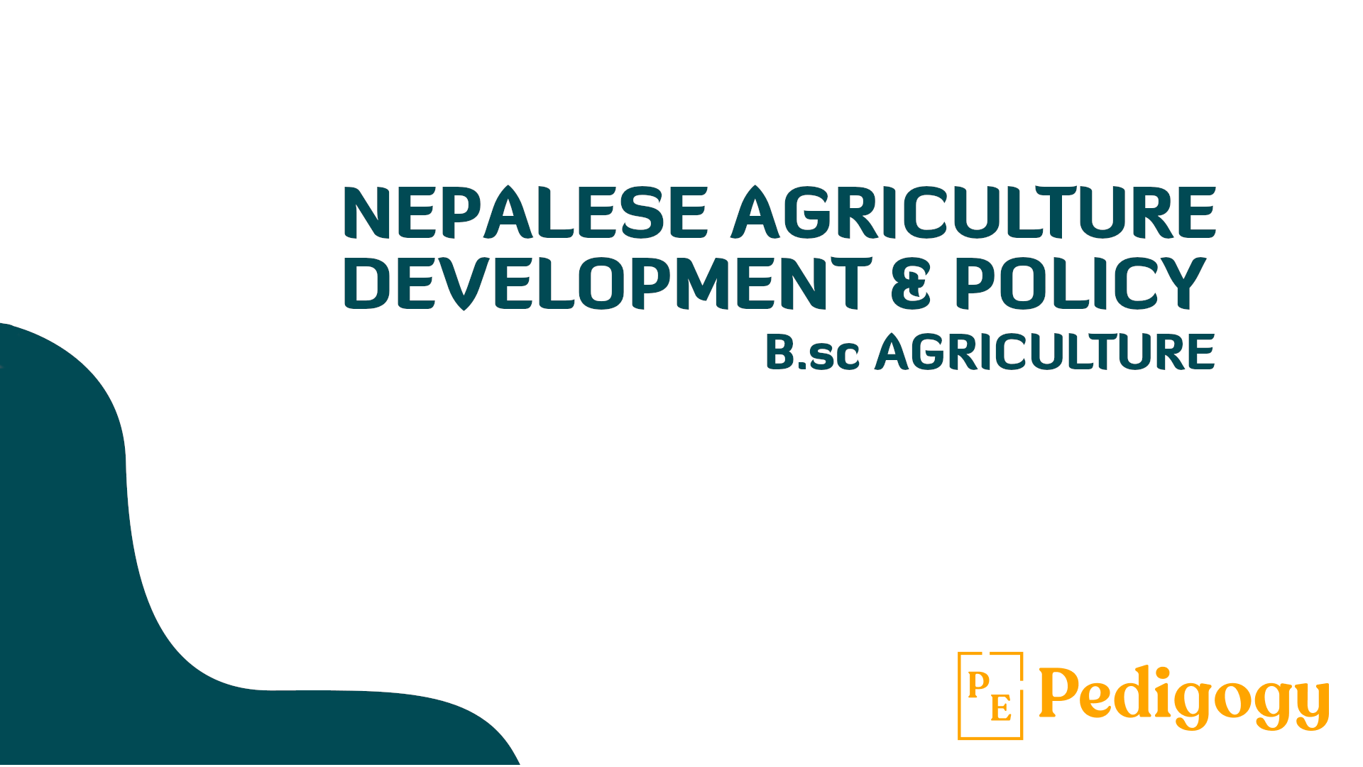Learn Nepalese Agriculture Development and Policy with Rahul